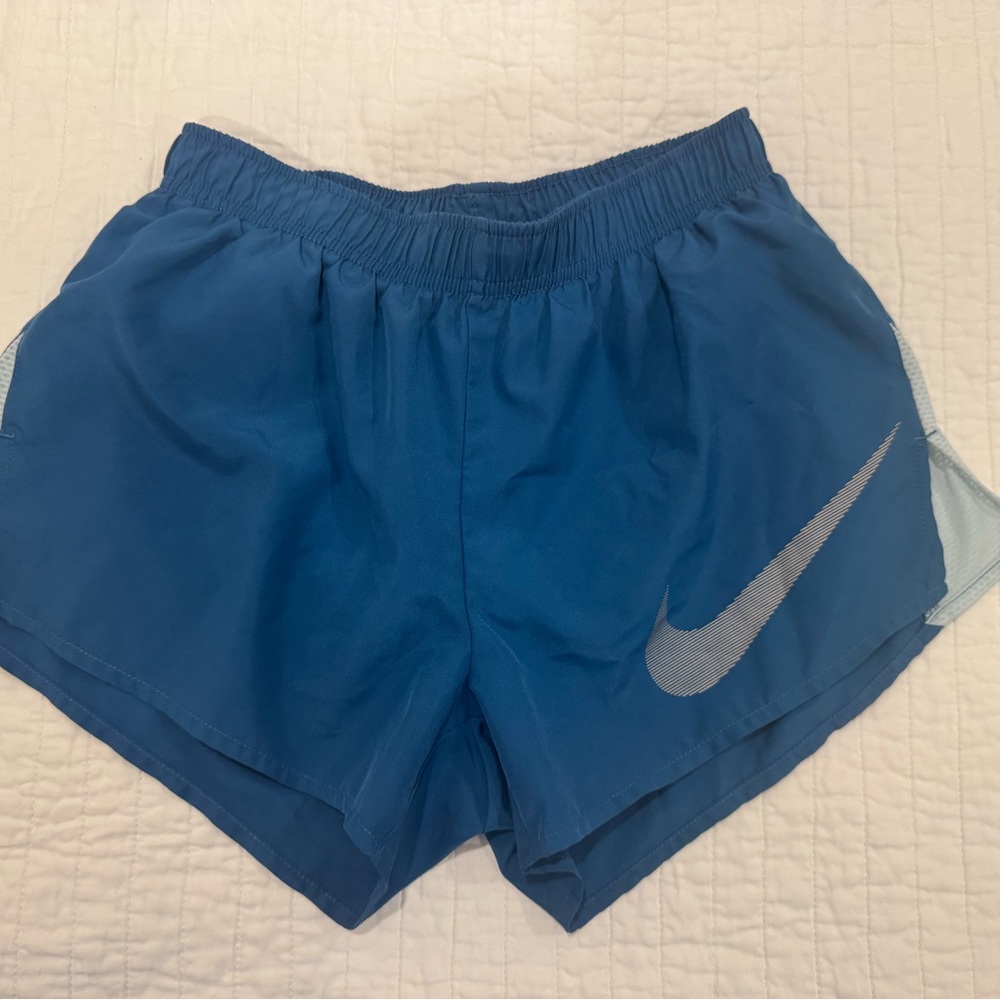 Nike Blue Athletic Shorts with Elastic Waistband